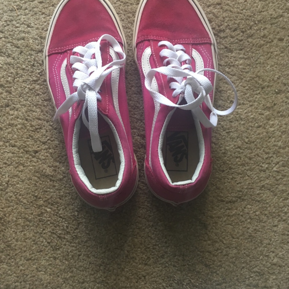 7.5 women’s VANS  pink sneakers